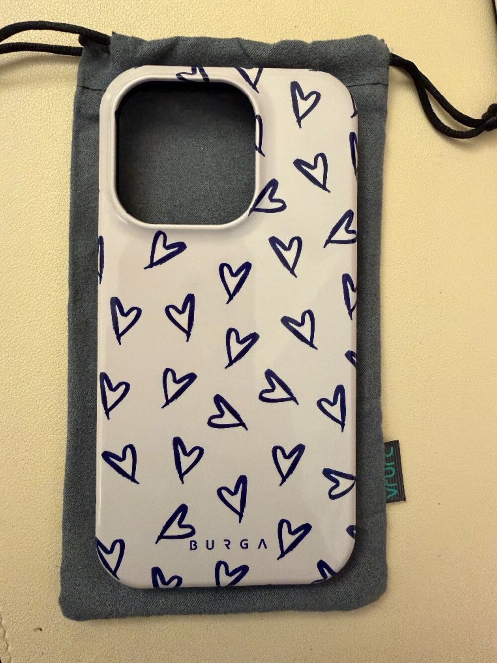 Burga Blue Hearts iphone 14 Pro Case